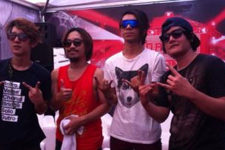 J-Rocks merupakan salah satu penampil dalam Soundrenaline 2014: Voice of Choice di Lanud Polonia, Medan, Sumatera Utara, Sabtu (7/6/2014).