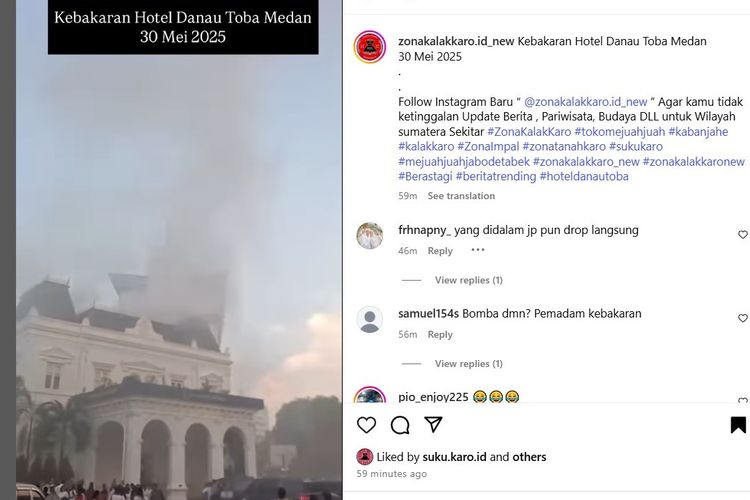 Hotel Danau Toba Medan Terbakar!