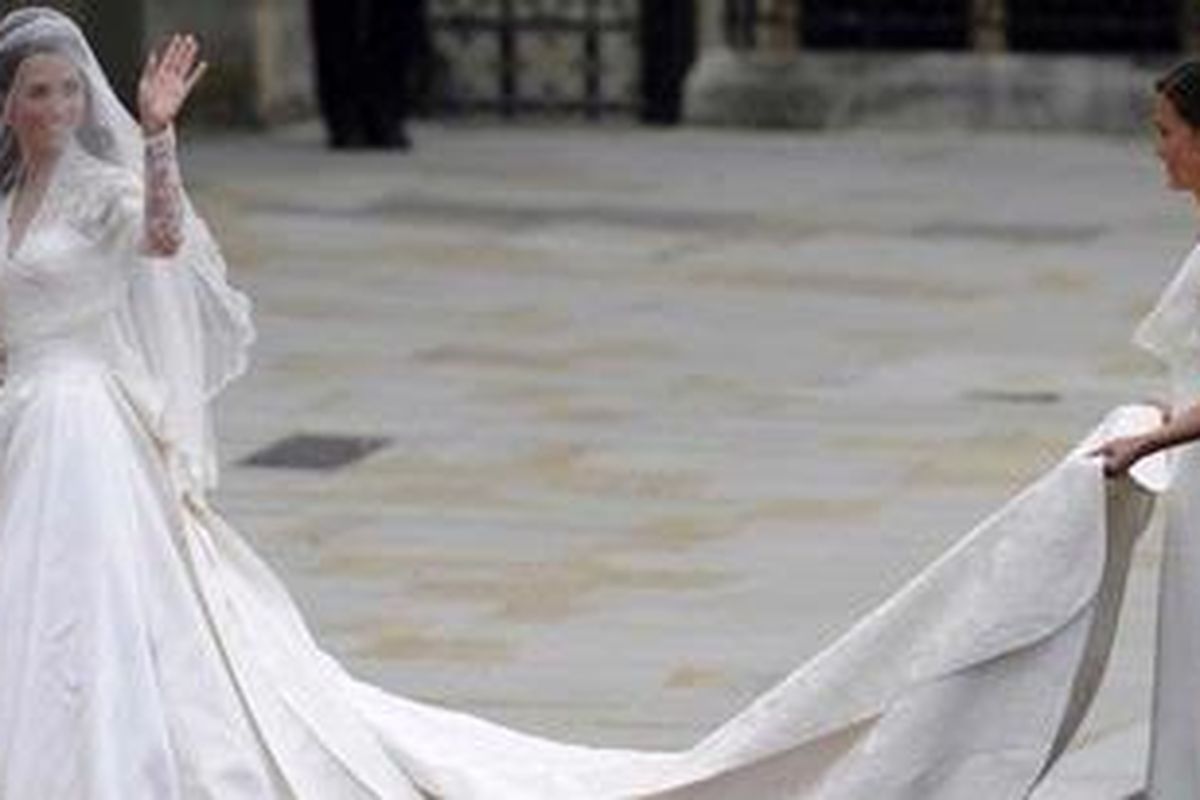 Gaun pernikahan Kate Middleton