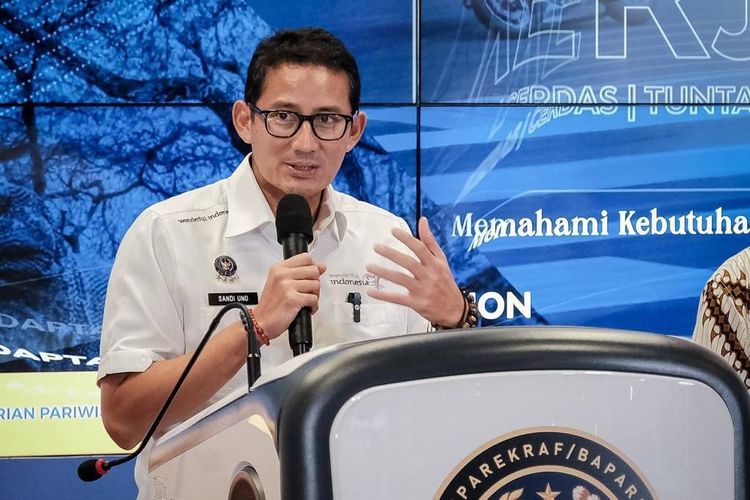 Menteri Pariwisata dan Ekonomi Kreatif (Menparekraf) Sandiaga Uno dalam The Weekly Brief with Sandi Uno