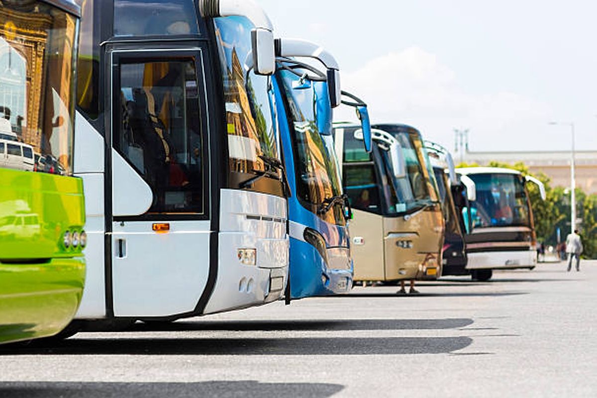 Ilustrasi bus mudik Lebaran 2023. Harga tiket bus Jakarta-Semarang.