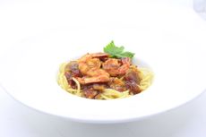 4 Tips Memasak Shrimp Pasta with Thai Sauce ala Hotel Salak Heritage Bogor