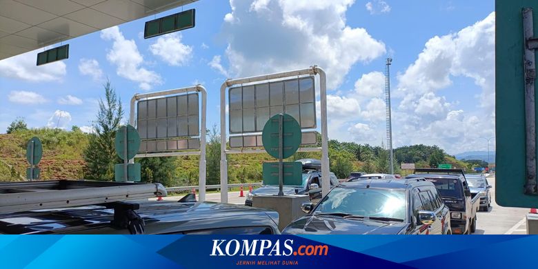 Volume Lalin 2 Ruas Fungsional Tol Trans-Sumatera saat Arus Balik