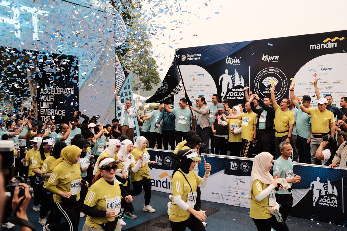 Bank Mandiri sukses menggelar Mandiri Jogja Marathon 2025 yang diikuti 9.200 pelari dari 17 negara dan menyediakan hadiah Rp 2,5 miliar untuk mewujudkan ajang sport tourism kelas dunia.