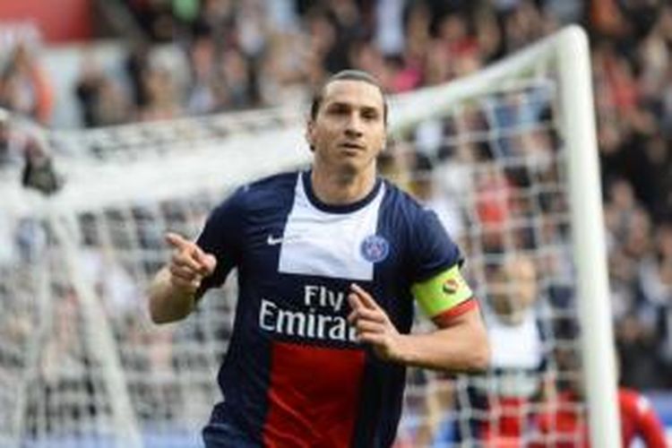 Striker Paris-Saint Germain, Zlatan Ibrahimovic.