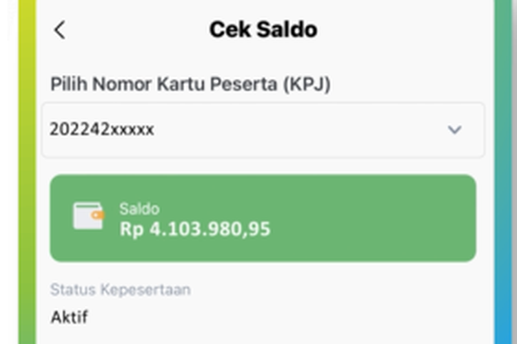 ilustrasi cek saldo Jaminan Hari Tua (JHT) BPJS Ketenagakerjaan melalui aplikasi JMO.