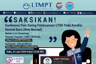 Saksikan Konferensi Daring LTMPT soal Pelaksanaan UTBK 2020 Pagi Ini