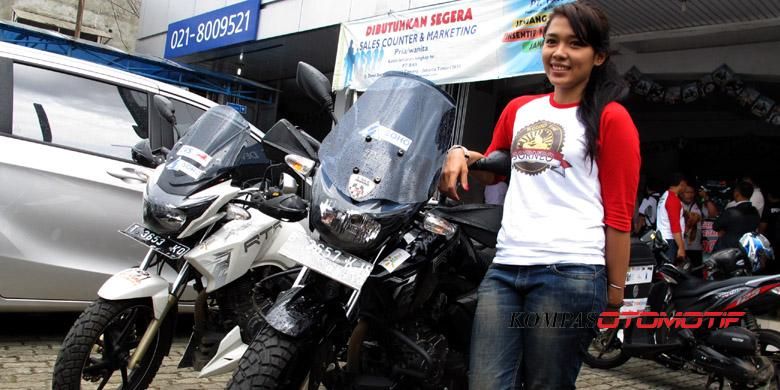 Eleonora Ajisela Agrippina, lady biker yang siap taklukkan Borneo 10.000 km.