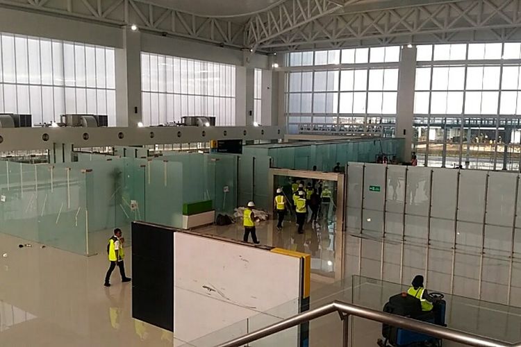Terminal Baru Bandara Ahmad Yani, Semarang, Jawa Tengah, Jumat (1/6/2018).