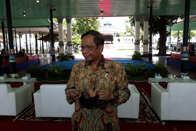 Mahfud MD saat ditemui di Keraton Yogyakarta