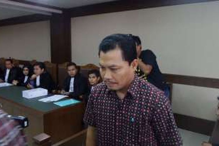 Manajer Pemasaran PT Brantas Abipraya, Dandung Pamularno, di Pengadilan Tipikor, Jakarta, Rabu (22/6/2016).
