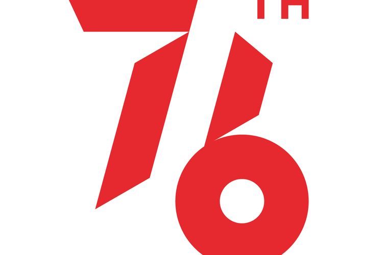 Logo 76 tahun indonesia