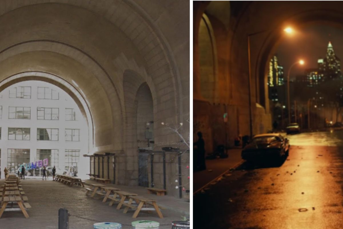 The Archway, Under the Manhattan Bridge di Dumbo, Brooklyn