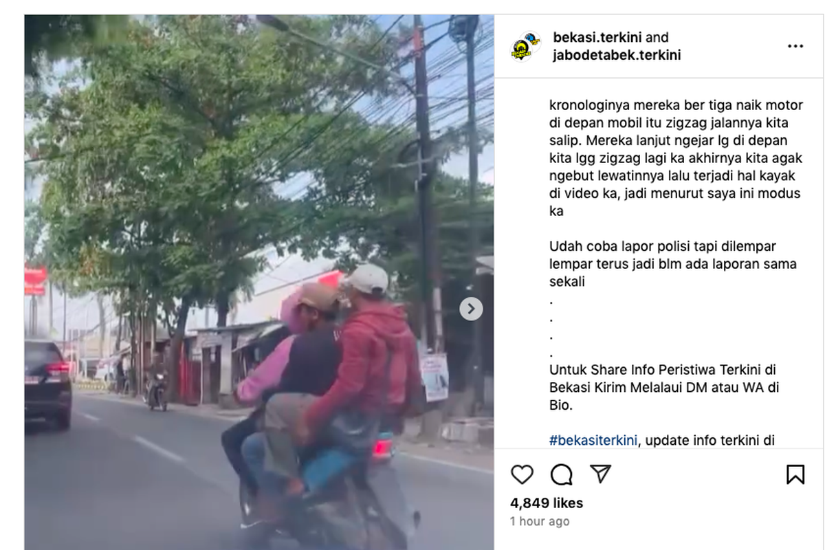 Video viral di media sosial memperlihatkan seorang pengemudi mobil yang diintimidasi oleh sekelompok orang yang diduga preman saat berada di jalan raya.