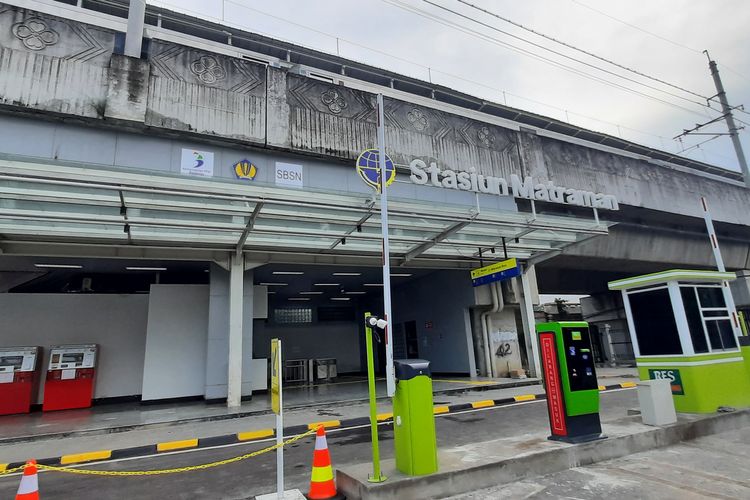 Stasiun Matraman, Jakarta Timur, baru akan melakukan uji coba operasional kereta rel listrik (KRL) pada Jumat (17/6/2022). Foto diambil pada Kamis (16/6/2022).