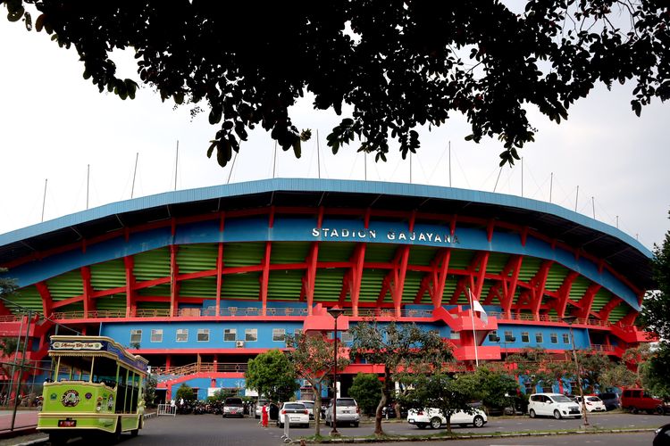 Tampak luar Stadion Gajayana Kota Malang, Selasa (23/5/2023) sore.