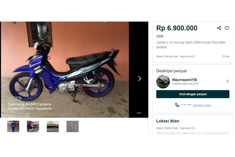 Pilihan Motor Bebek Bekas Rp 7 Jutaan Ada Jupiter Pelek Palang