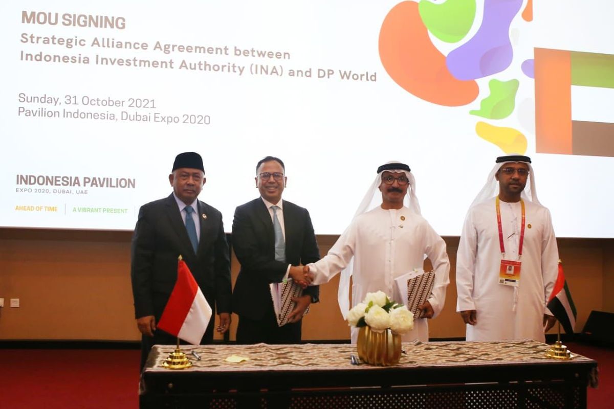 Indonesia Investment Authority (INA) menggaet DP World untuk meningkatkan kualitas layanan maritim dan logistik di 