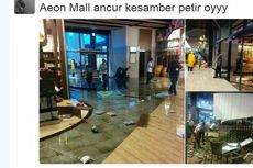 Pintu Kaca AEON Mall Hancur karena Hujan Deras, 12 Orang Terluka