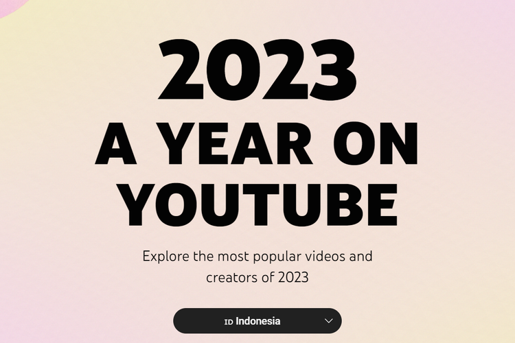Ilustrasi video YouTube di Indonesia terpopuler sepanjang 2023.