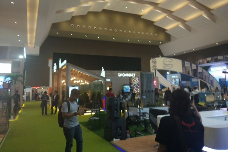 Pameran REI Mega Expo, JIExpo Kemayoran, Jakarta (21/4/2018).