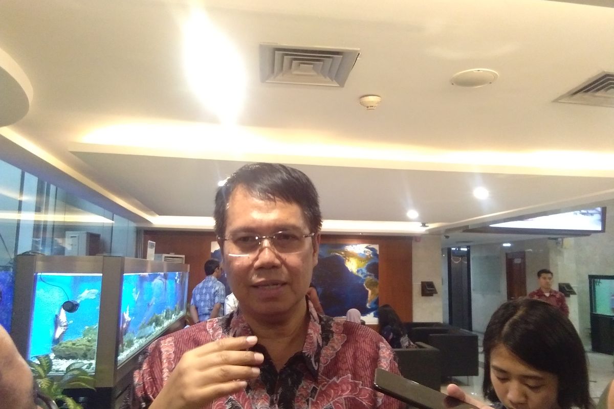 Direktur Utama PT Kereta Cepat Indonesia-Cina (KCIC), Chandra Dwiputra ditemui di Kantor Kemenko Maritim dan Investasi, Jakarta, Jumat (31/1/2020).