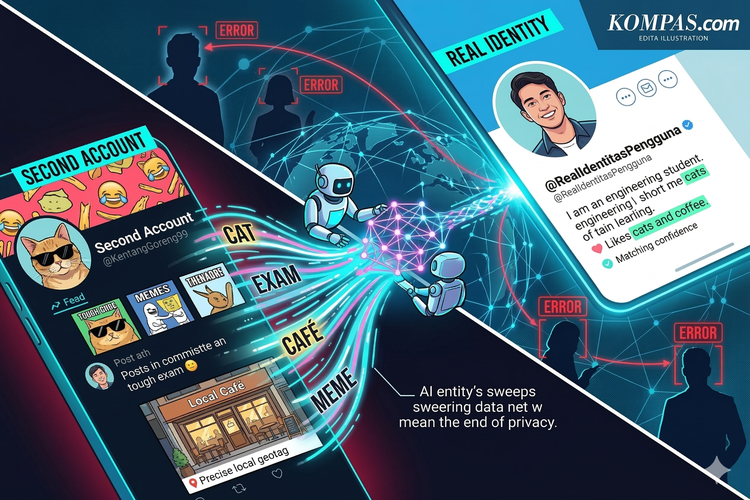 Gen Z Wajib Waspada, AI Bisa Bongkar Identitas Second Account
