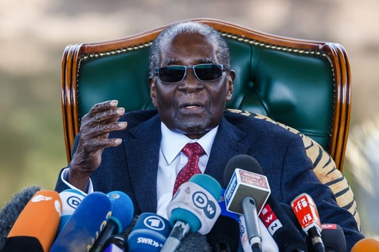 Mantan presiden Zimbabwe, Robert Mugabe.