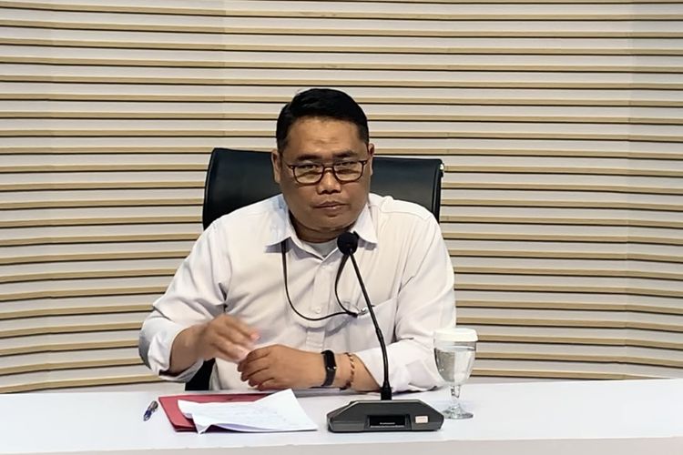 Pelaksana Tugas (Plt) Deputi Penindakan dalam konferensi pers OTT di Mandailing Sumut, di Gedung KPK, Jakarta Selatan, Sabtu (28/6/2025).