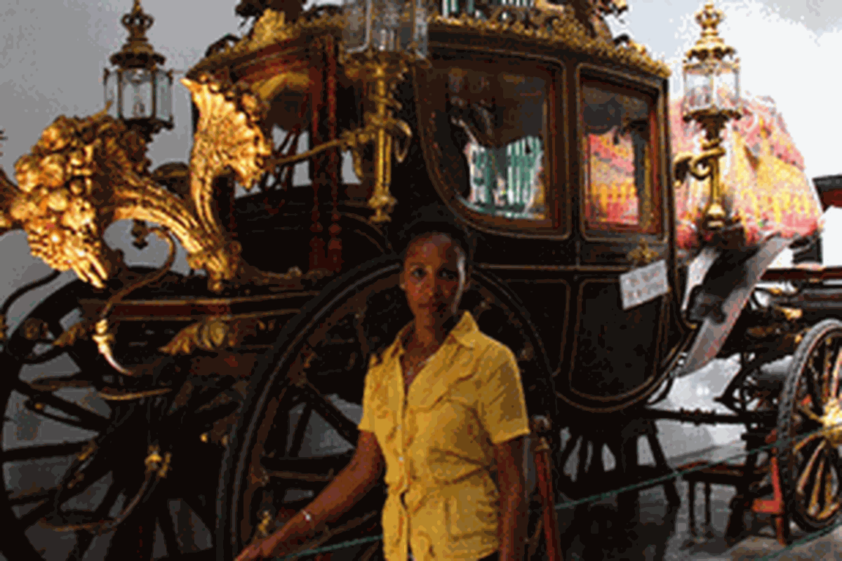 Firehiwot Dado Tufa, pemenang New York Marathon untuk kategori wanita tahun 2011 di Museum Kereta Keraton, Yogyakarta, Rabu (30/1/2013).