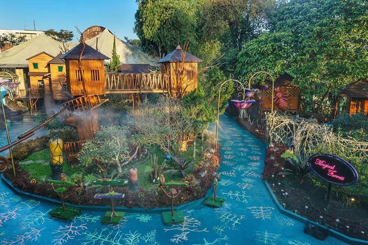 Tempat wisata Lembang Wonderland yang memiliki banyak spot Instagramable.