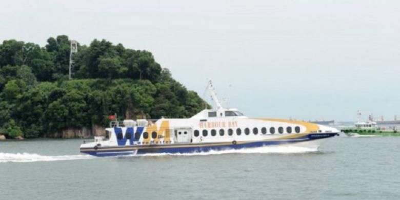A file photo of a ferry in Batam waters. 
