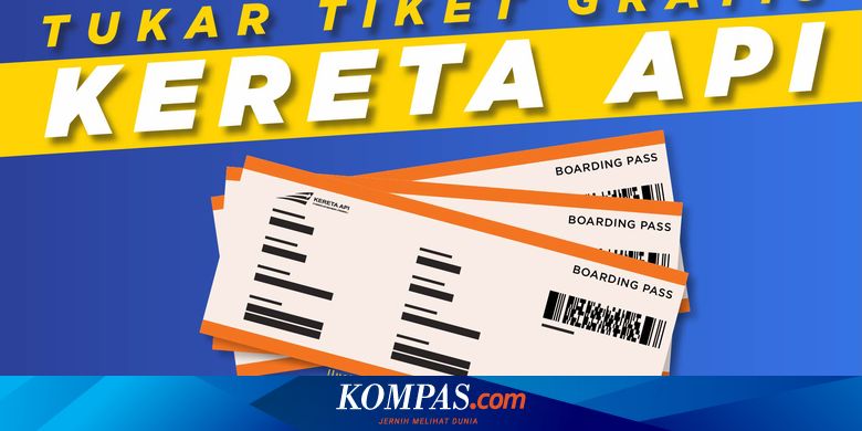 Infografik Cara Tukar Tiket Kereta Api Gratis