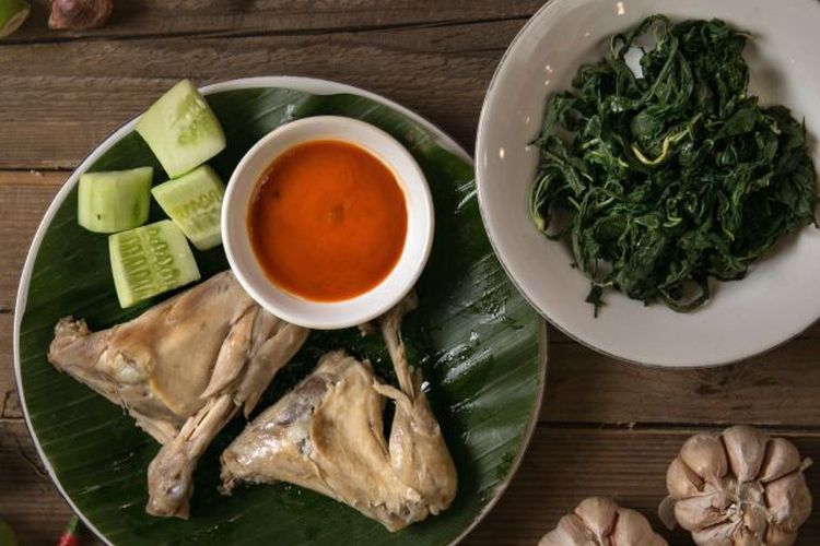 Ayam pop dari Restoran Sederhana. 