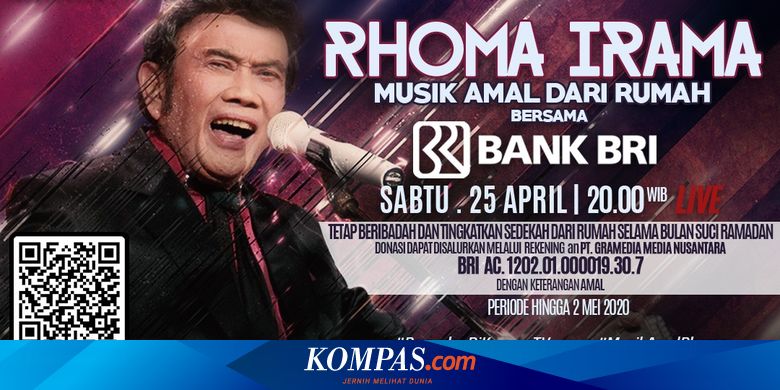 Link Live Streaming Rhoma Irama Musik Amal Dari Rumah Tayang Di Kompas Tv Pukul 20 00