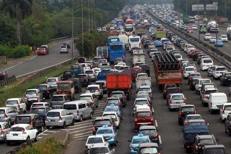 Ilustrasi kemacetan. 
