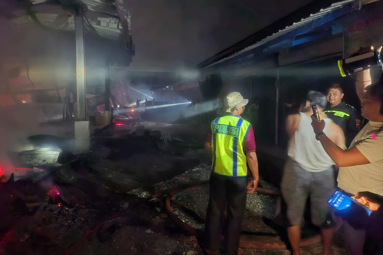 62 Kios Pasar Sedo Demak Ludes Terbakar, Kerugian Capai Rp 1,2 Miliar