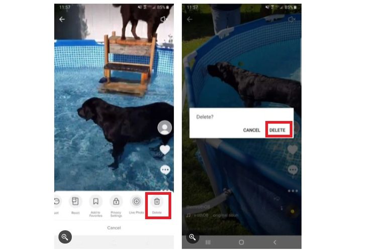 Cara menghapus unggahan video di akun TikTok