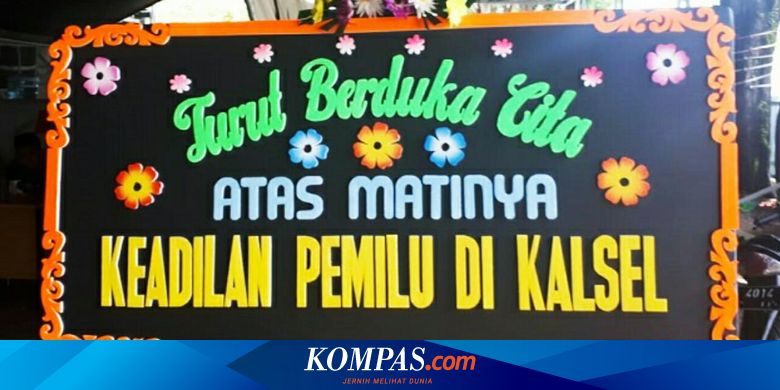 Cerita di Balik Kiriman Obat Masuk Angin dan Karangan Bunga Dukacita ke Bawaslu Kalsel