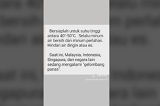 Benarkah Indonesia, Singapura, dan Malaysia Akan Alami Gelombang Panas 50 Derajat Celsius?