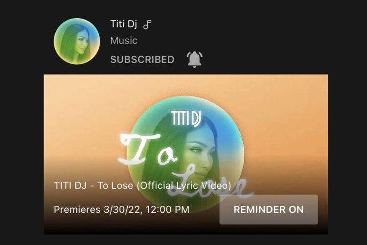 Titi DJ rilis lagu To Lose. Lagu ini merupakan lagu balasan untuk Tulus, yang ditulis dibuat khusus oleh Titi DJ atas permintaan netizen Indonesia.