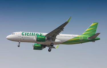 Ilustrasi pesawat Citilink Indonesia. 