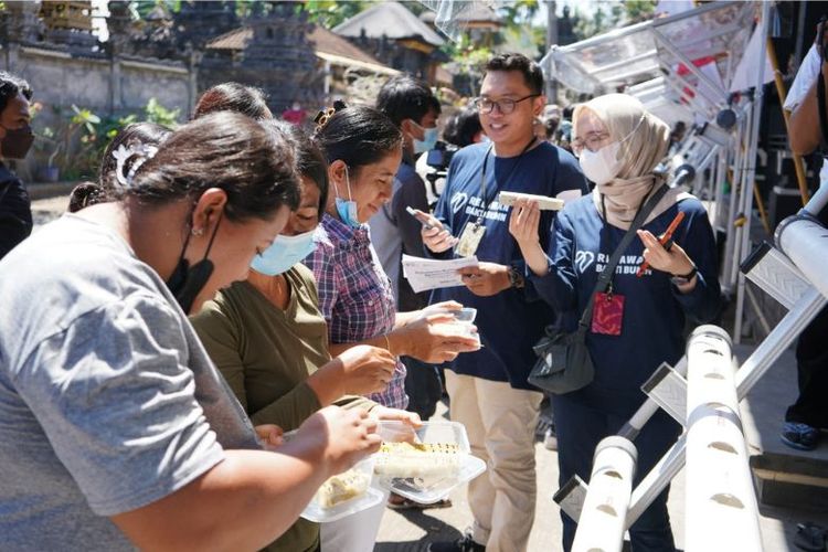 Taspen hadir dalam program Relawan Bakti Badan Usaha Milik Negara (BUMN) di Karangasem, Bali. 