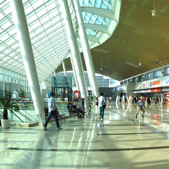 Ilustrasi Bandara Internasional Muan di Korea Selatan.