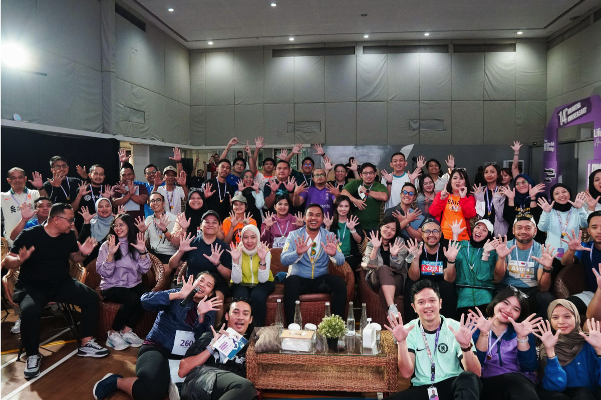Kegiatan Town Hall 2024 Amarta bertepatan dengan perayaan 14 tahun Amartha menghadirkan layanan keuangan digital inklusif untuk segmen akar rumput. 
