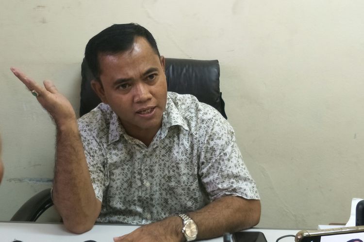 Ayah mendiang Bibi Andriansyah, Faisal, ditemui di kawasan Tanah Abang, Jakarta Pusat, Senin (17/1/2022).