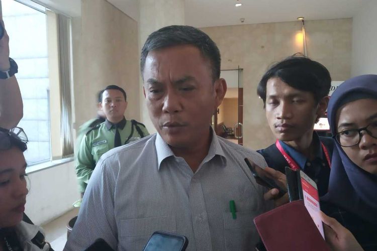 Ketua DPRD DKI Jakarta Prasetio Edi Marsudi di lantai 3, Gedung DPRD DKI, Senin (23/12/2019)
