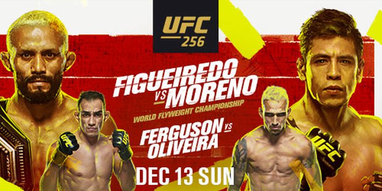 UFC akan kembali bergulir dengan pagelaran UFC 256 dari UFC Apex Arena, Las Vegas, Nevada, Amerika Serikat pada Minggu (13/12/2020) pagi WIB.