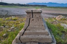 Lokasi Makam Lawas yang Muncul di Waduk Gajah Mungkur Saat Mengering