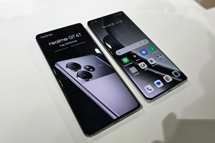 Kiri ke kanan: Realme GT 6 dan Realme GT 6T